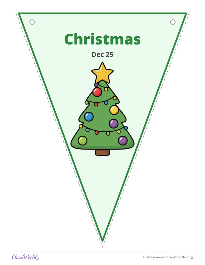 Holidays Around the World Bunting - Page 4