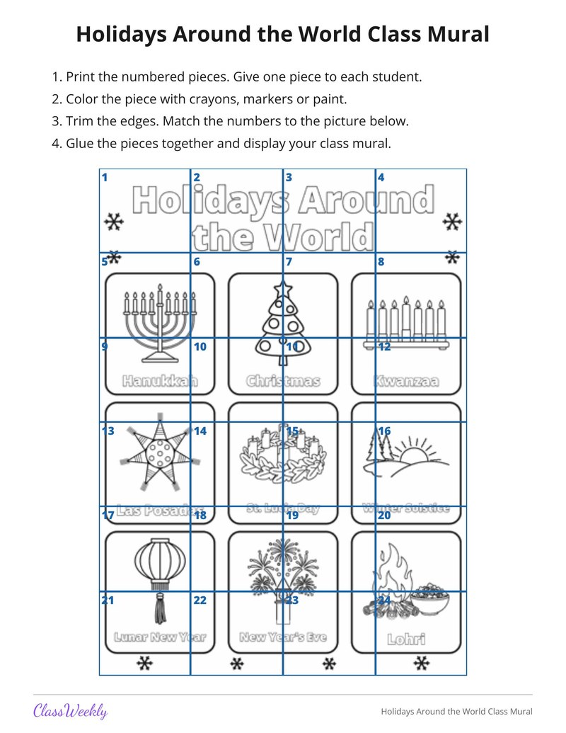 Holidays Around the World Class Mural - Page 2