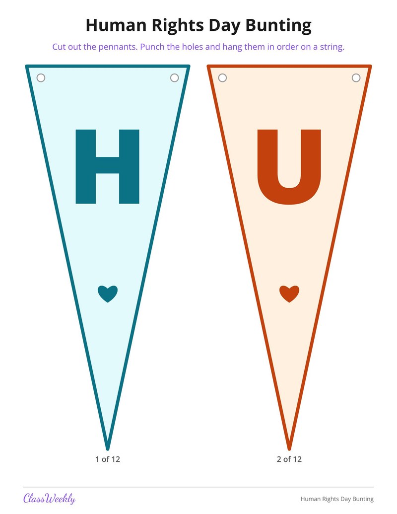 Human Rights Day Bunting - Page 2