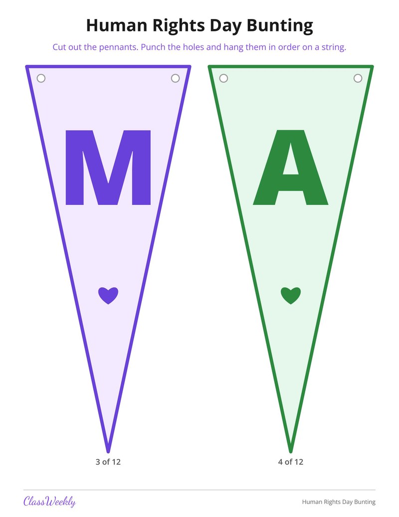 Human Rights Day Bunting - Page 3