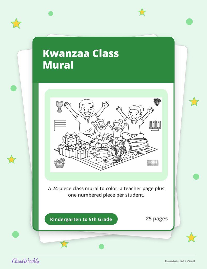 Kwanzaa Class Mural - Page 1