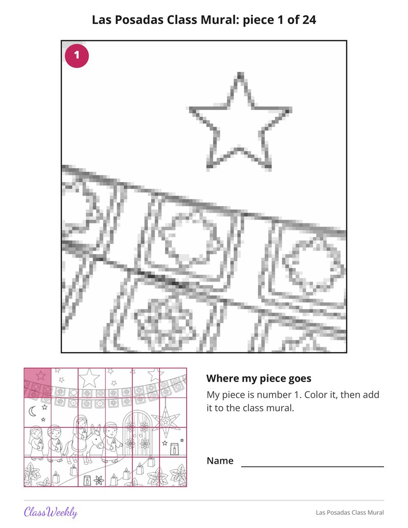 Las Posadas Class Mural - Page 3