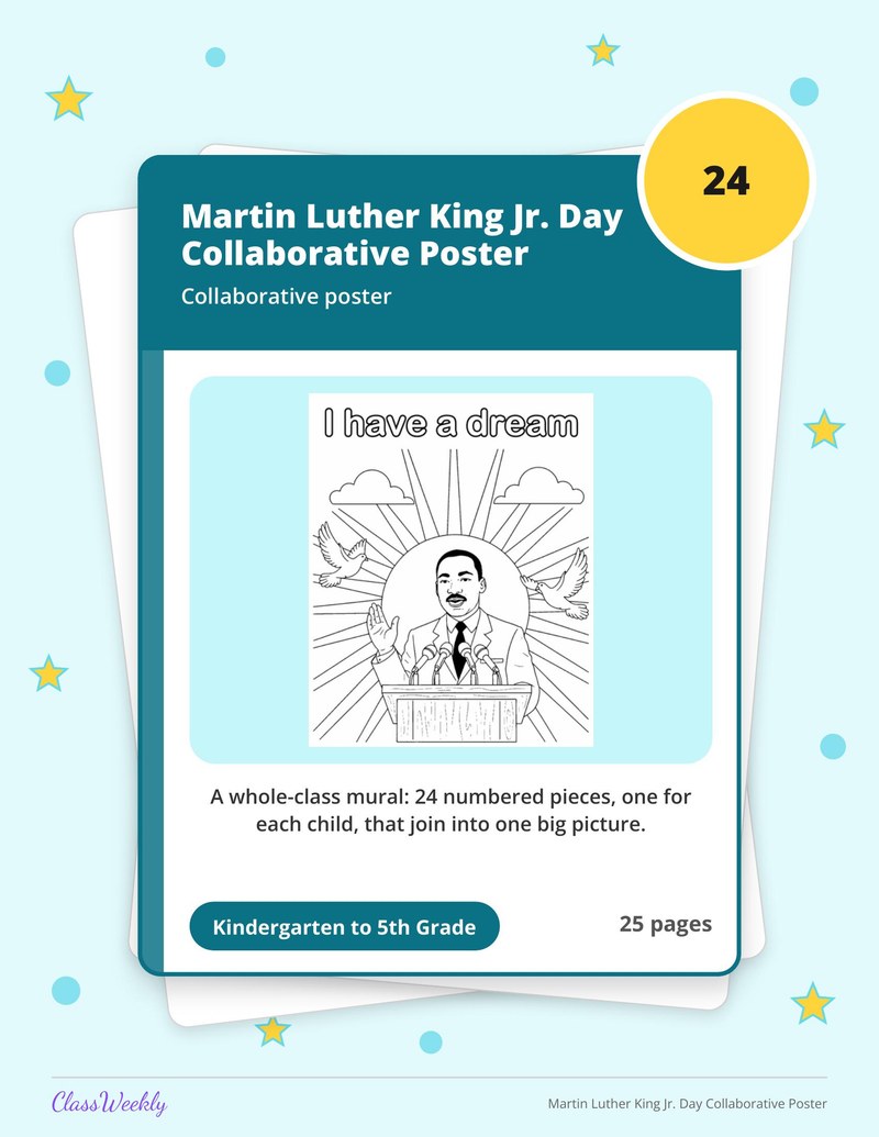 Martin Luther King Jr. Day Collaborative Poster - Page 1
