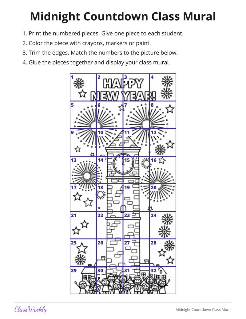 Midnight Countdown Class Mural - Page 2