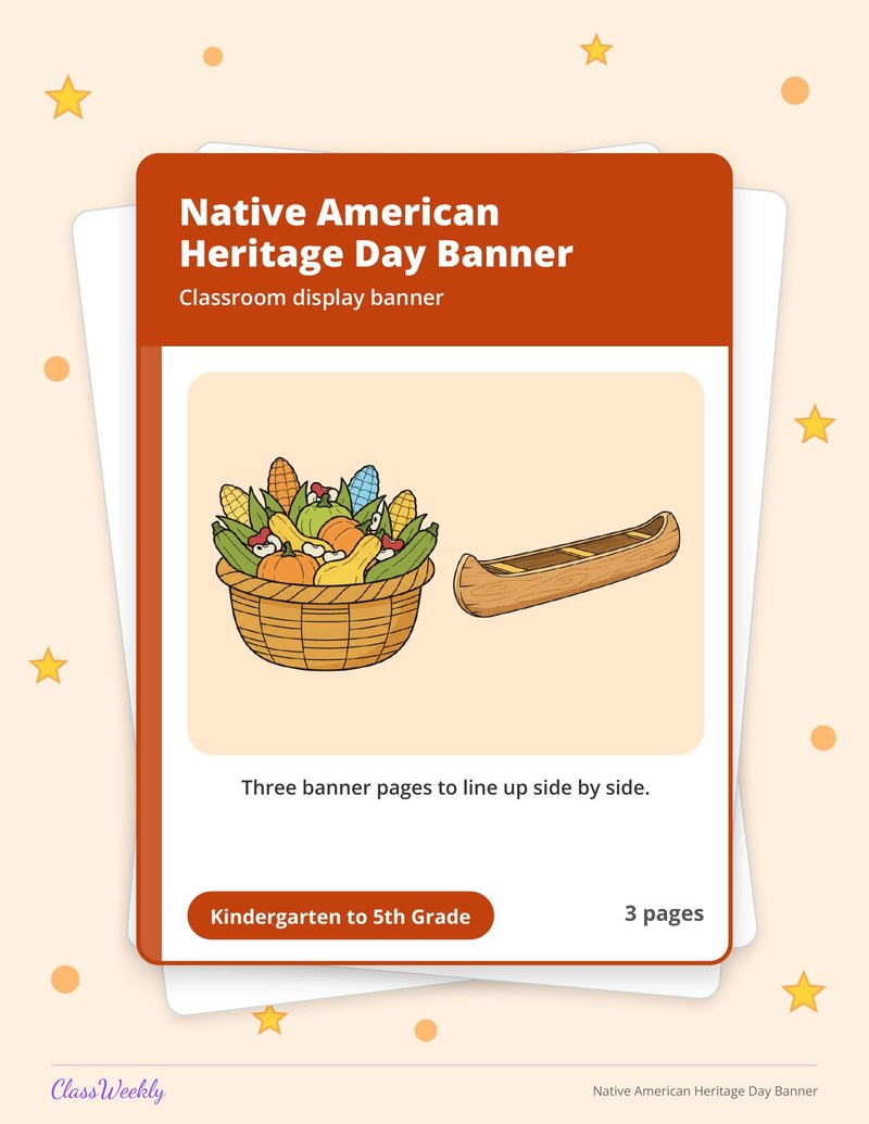 Native American Heritage Day Banner - Page 1