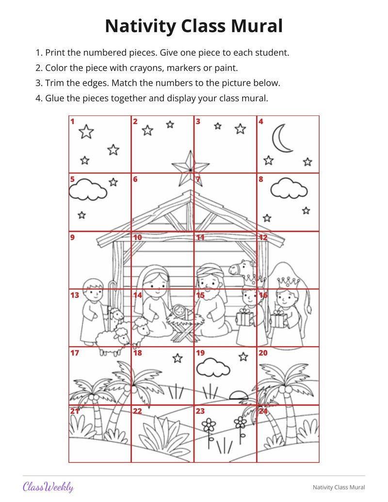Nativity Class Mural - Page 2
