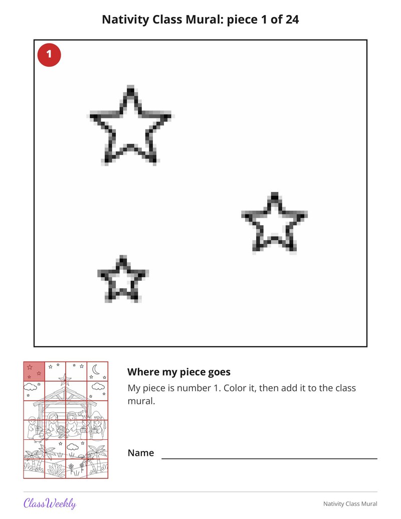 Nativity Class Mural - Page 3