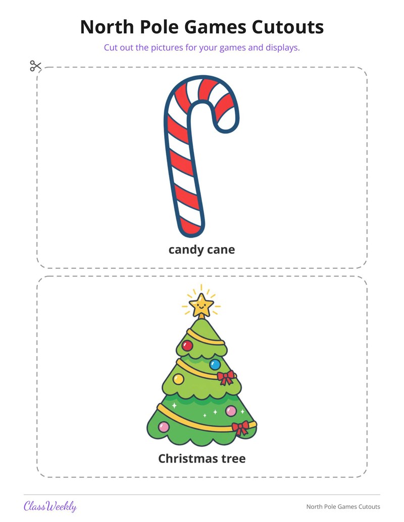 North Pole Games Cutouts - Page 3