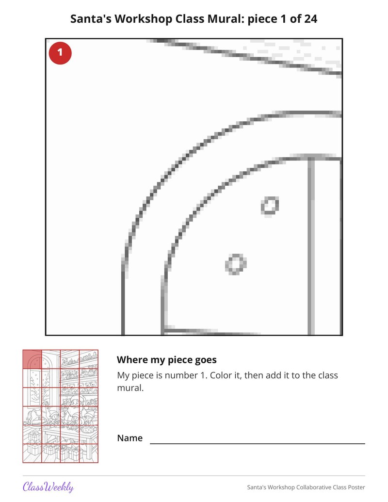 Santa's Workshop Collaborative Class Poster - Page 3