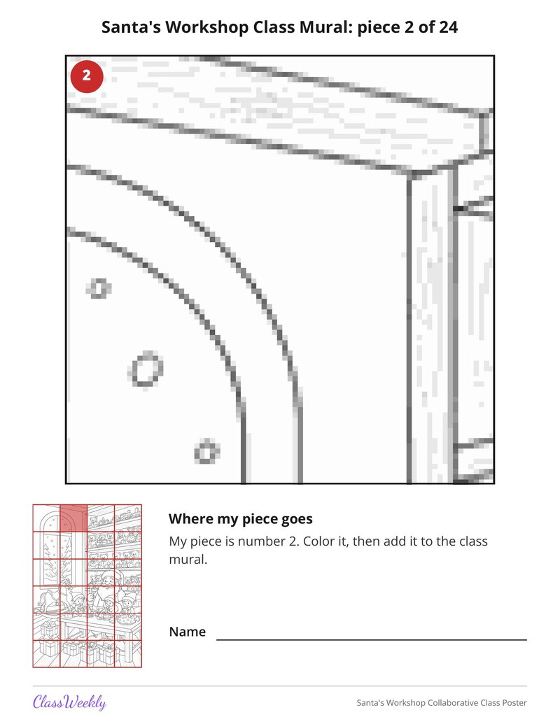 Santa's Workshop Collaborative Class Poster - Page 4