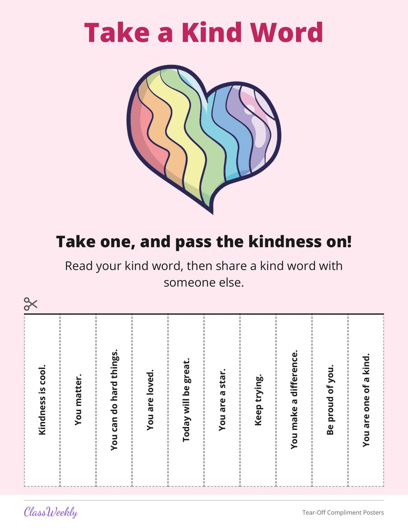 Tear-Off Compliment Posters