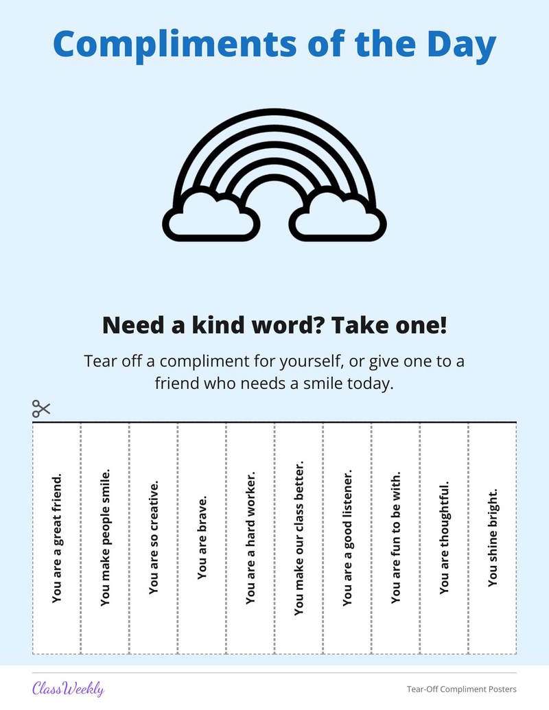 Tear-Off Compliment Posters - Page 1