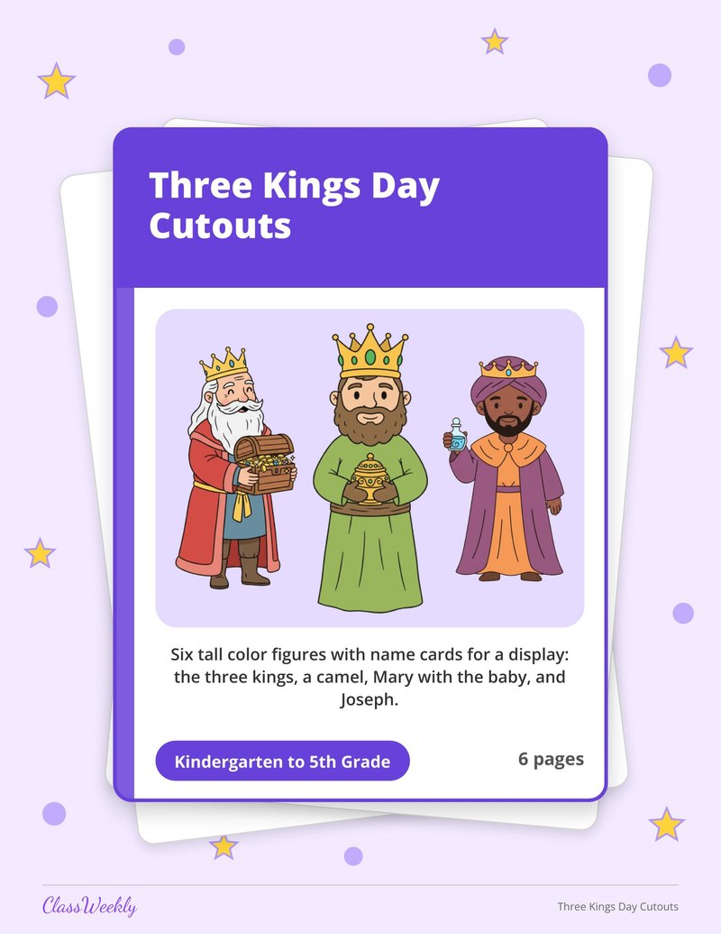 Three Kings Day Cutouts - Page 1