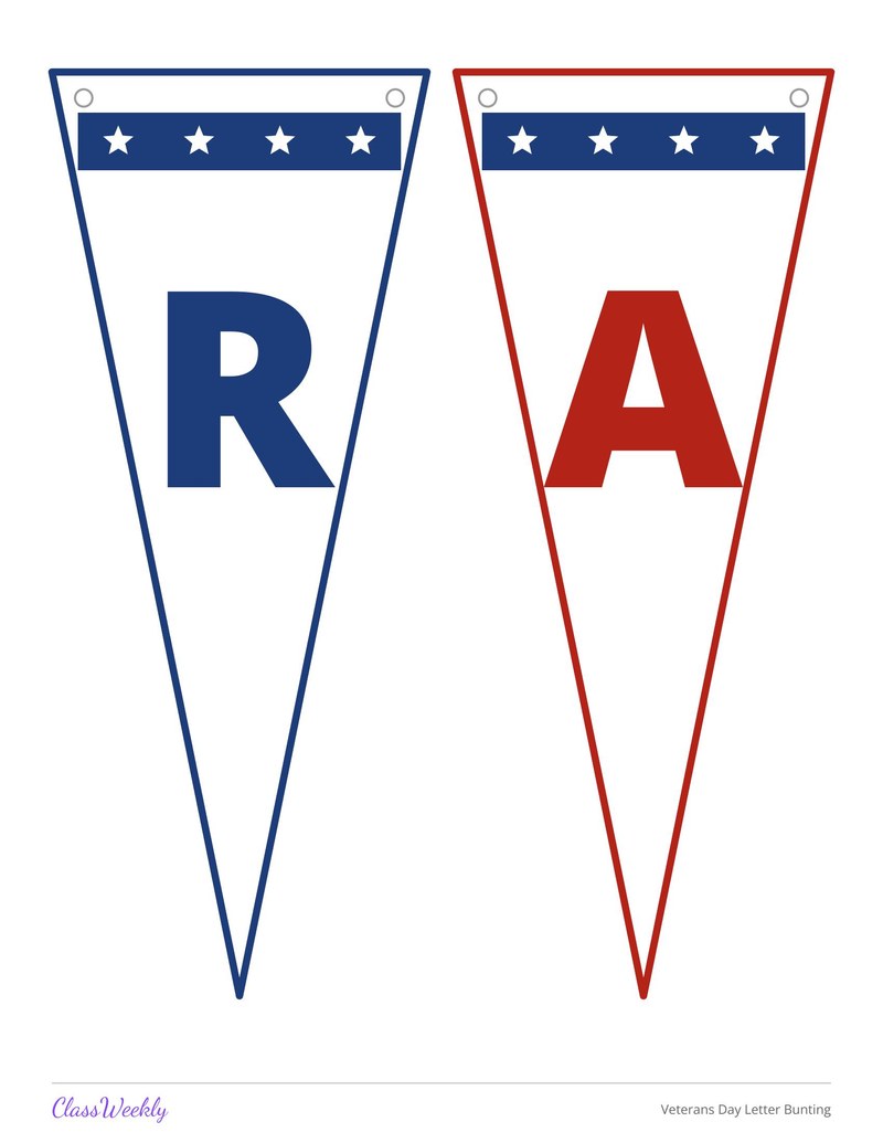 Veterans Day Letter Bunting - Page 4