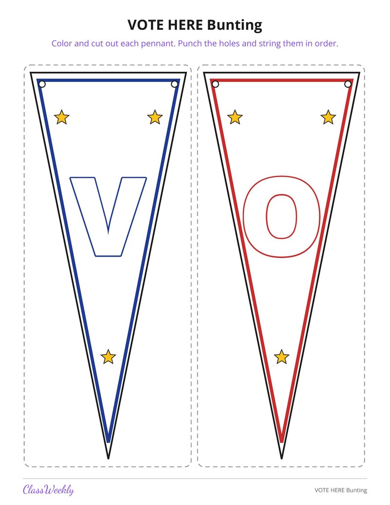 VOTE HERE Bunting