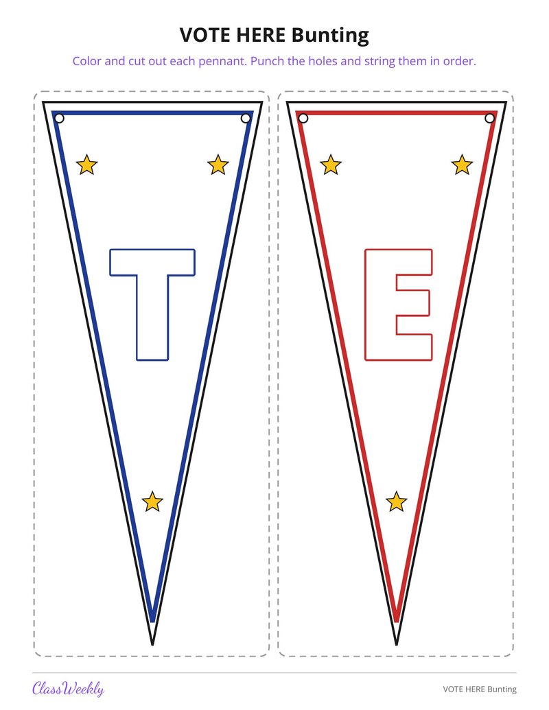 VOTE HERE Bunting