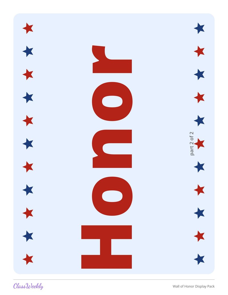 Wall of Honor Display Pack - Page 3