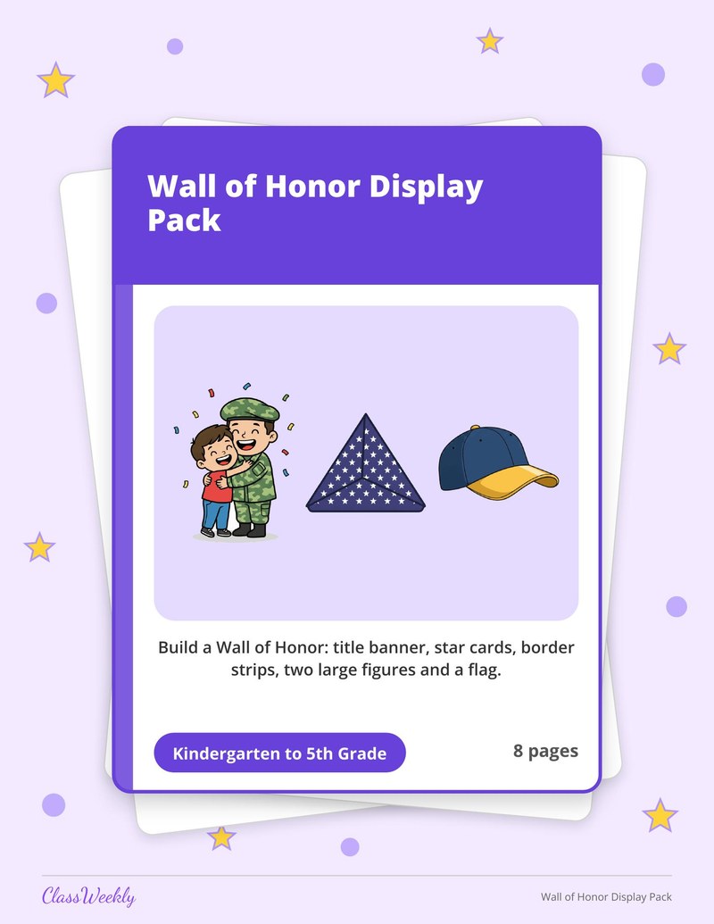 Wall of Honor Display Pack - Page 1