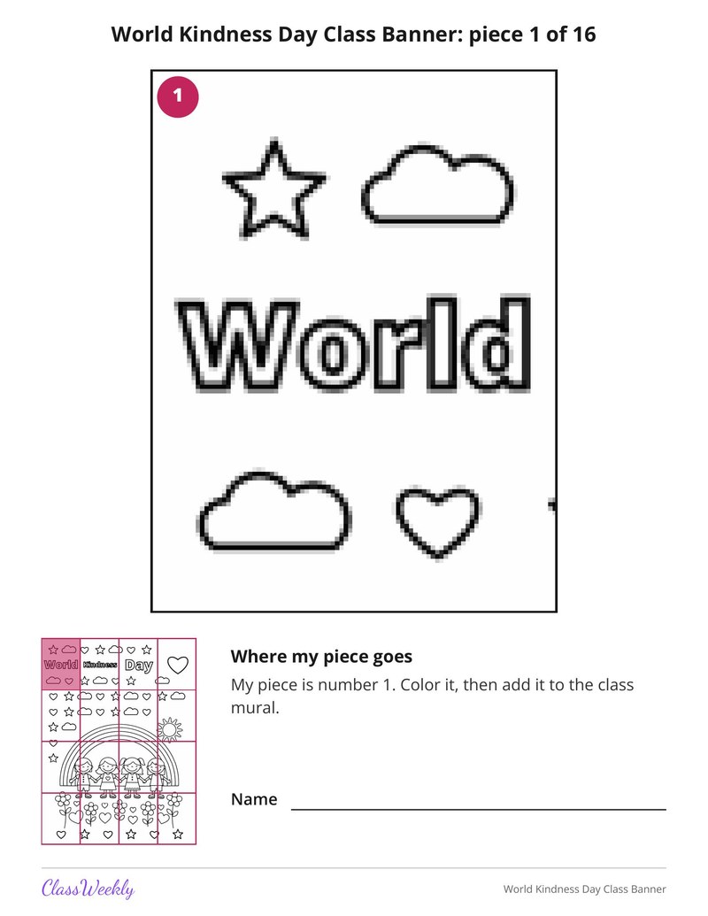 World Kindness Day Class Banner