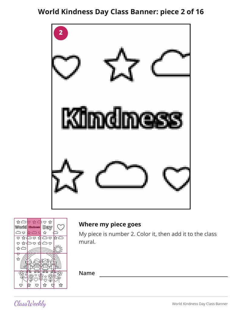 World Kindness Day Class Banner
