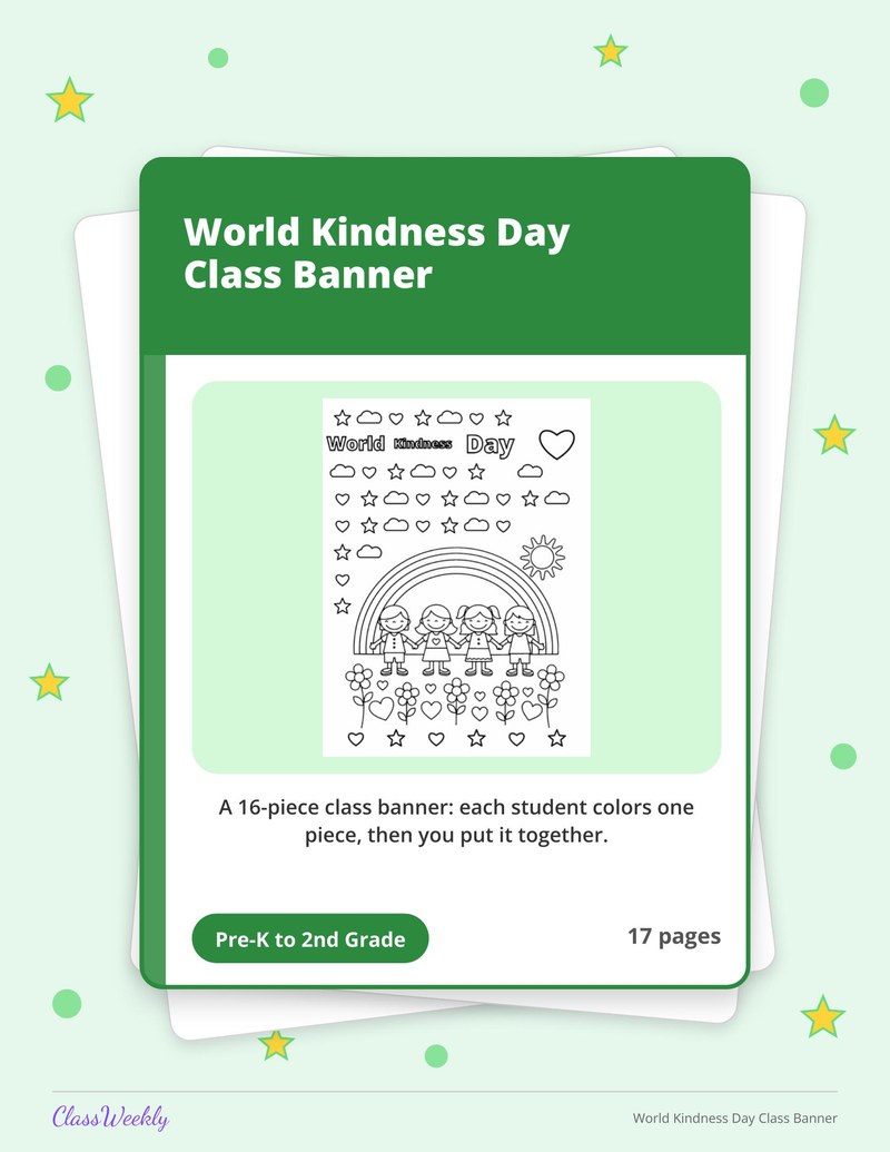 World Kindness Day Class Banner - Page 1