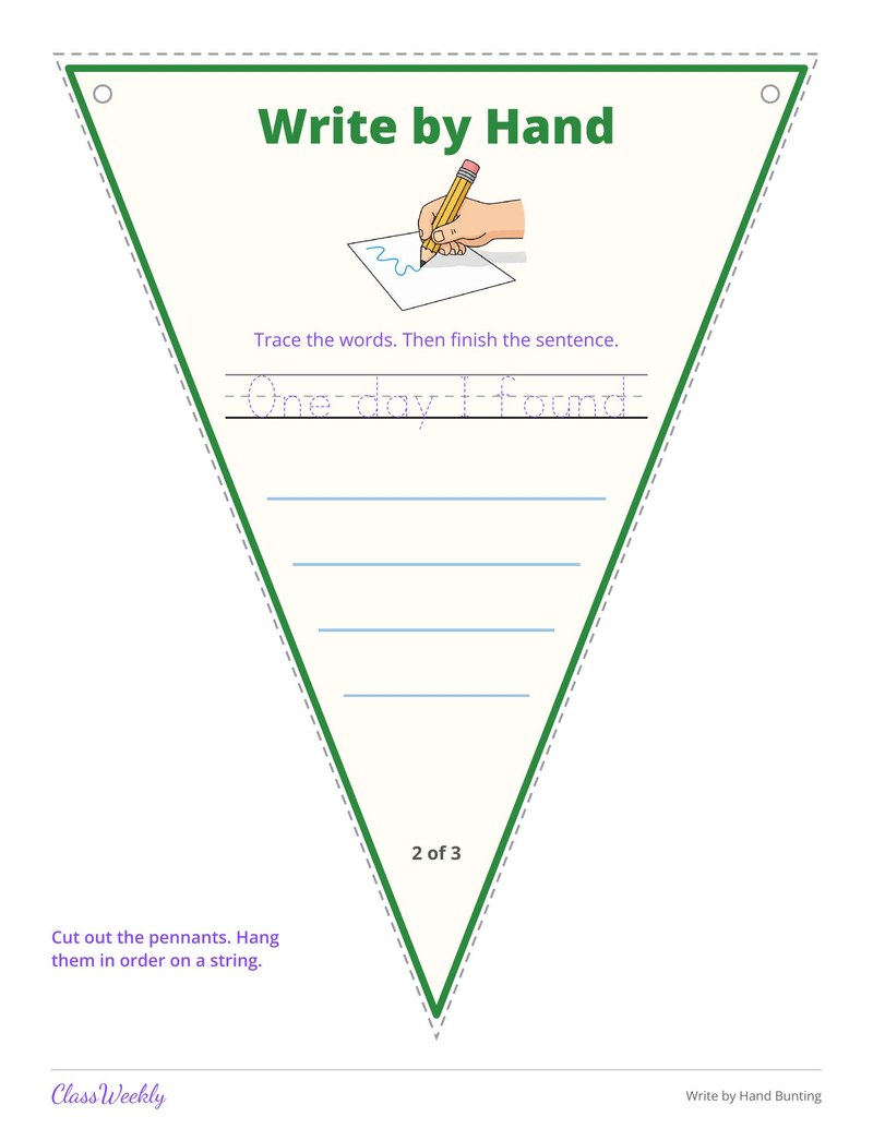 Write by Hand Bunting - Page 3