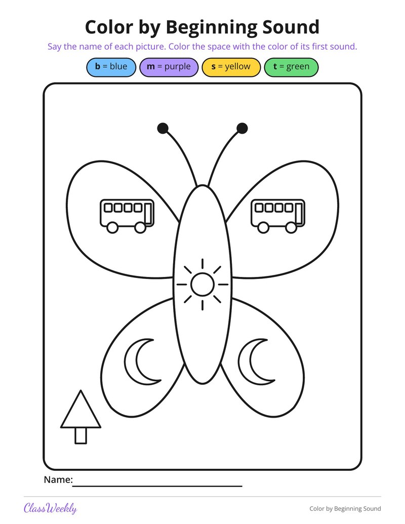 Color by Beginning Sound