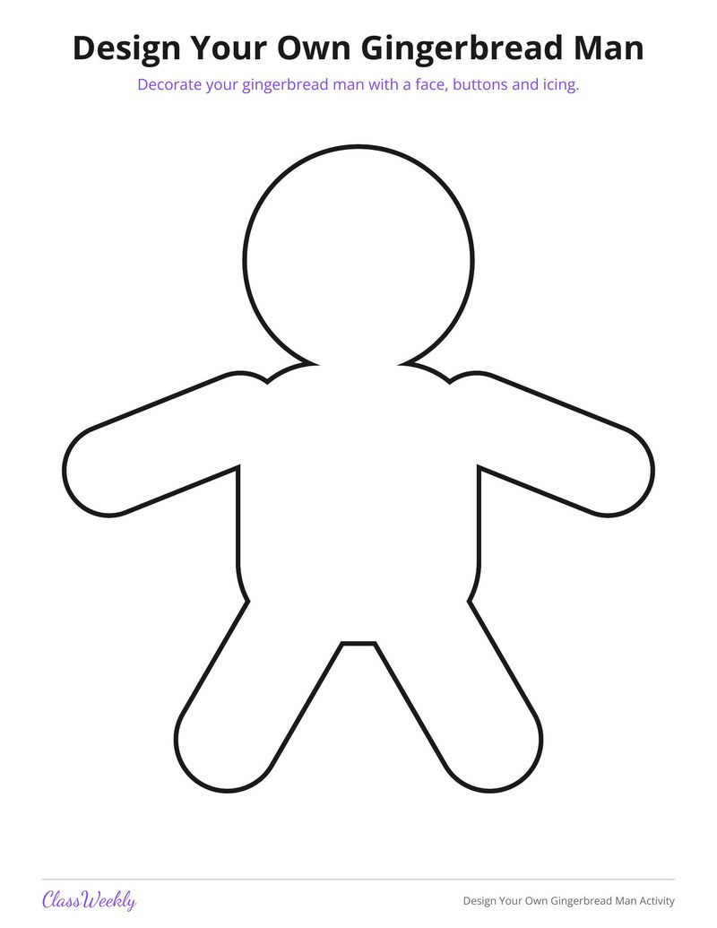 Design Your Own Gingerbread Man Activity - Page 1