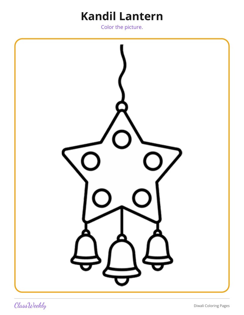 Diwali Coloring Pages - Page 4