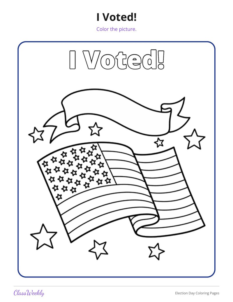 Colouring Imagea Election Day Coloring Pages (K-5)