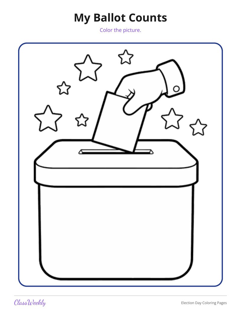 Election Day Coloring Pages