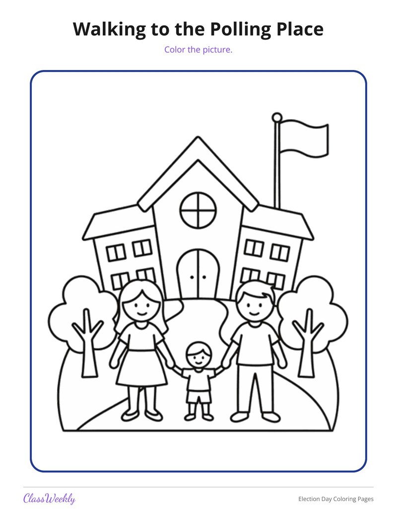 Colouring Imagea Election Day Coloring Pages (K-5)