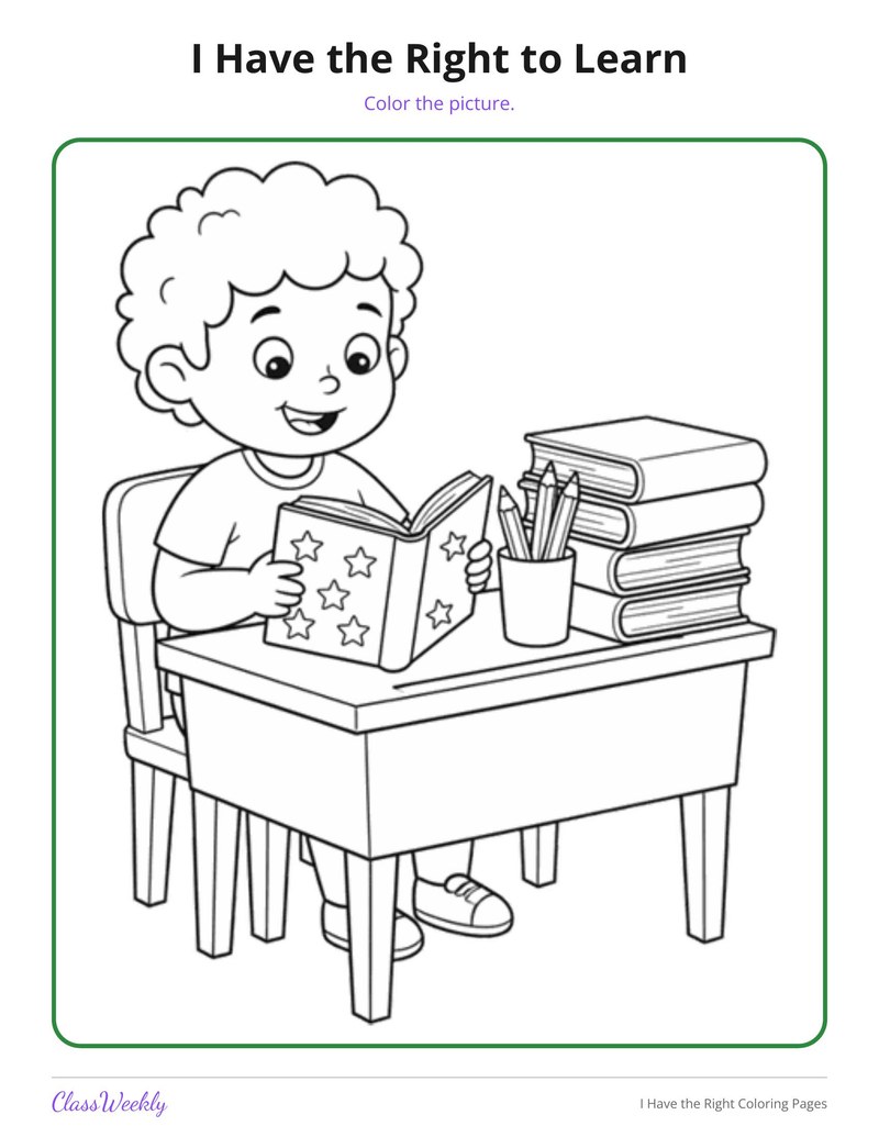 I Have the Right Coloring Pages - Page 3