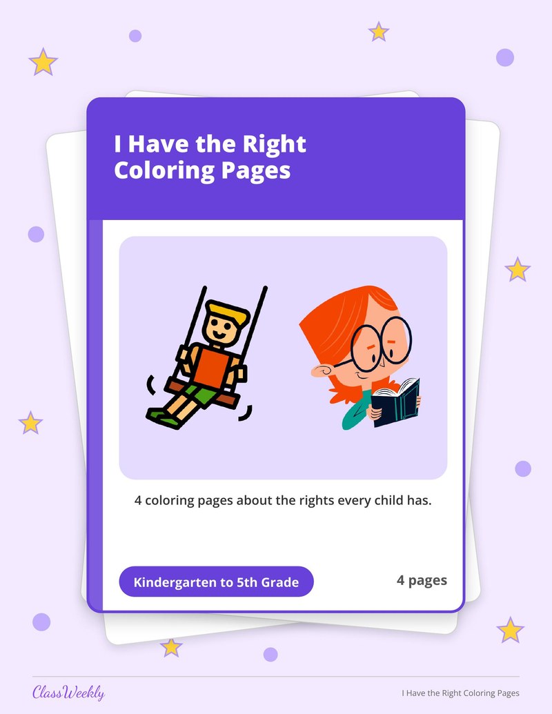 I Have the Right Coloring Pages - Page 1