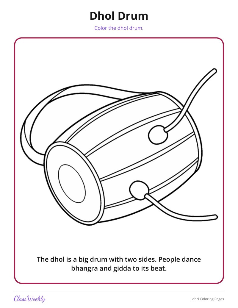 Lohri Coloring Pages - Page 4