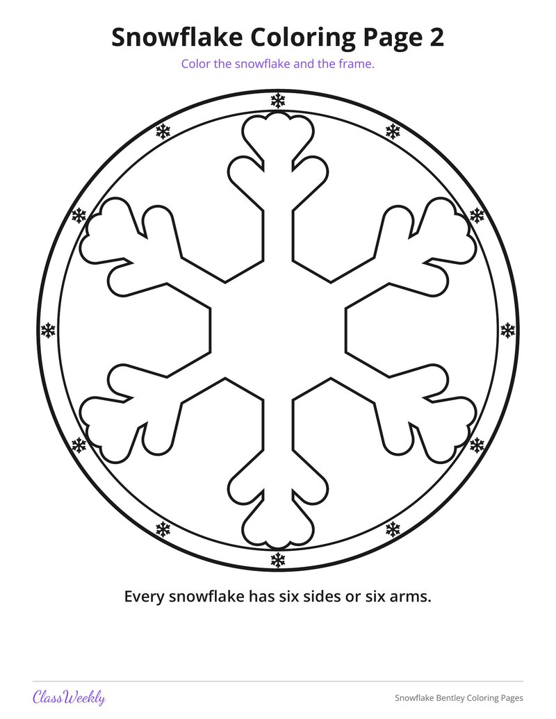 Snowflake Bentley Coloring Pages - Page 4