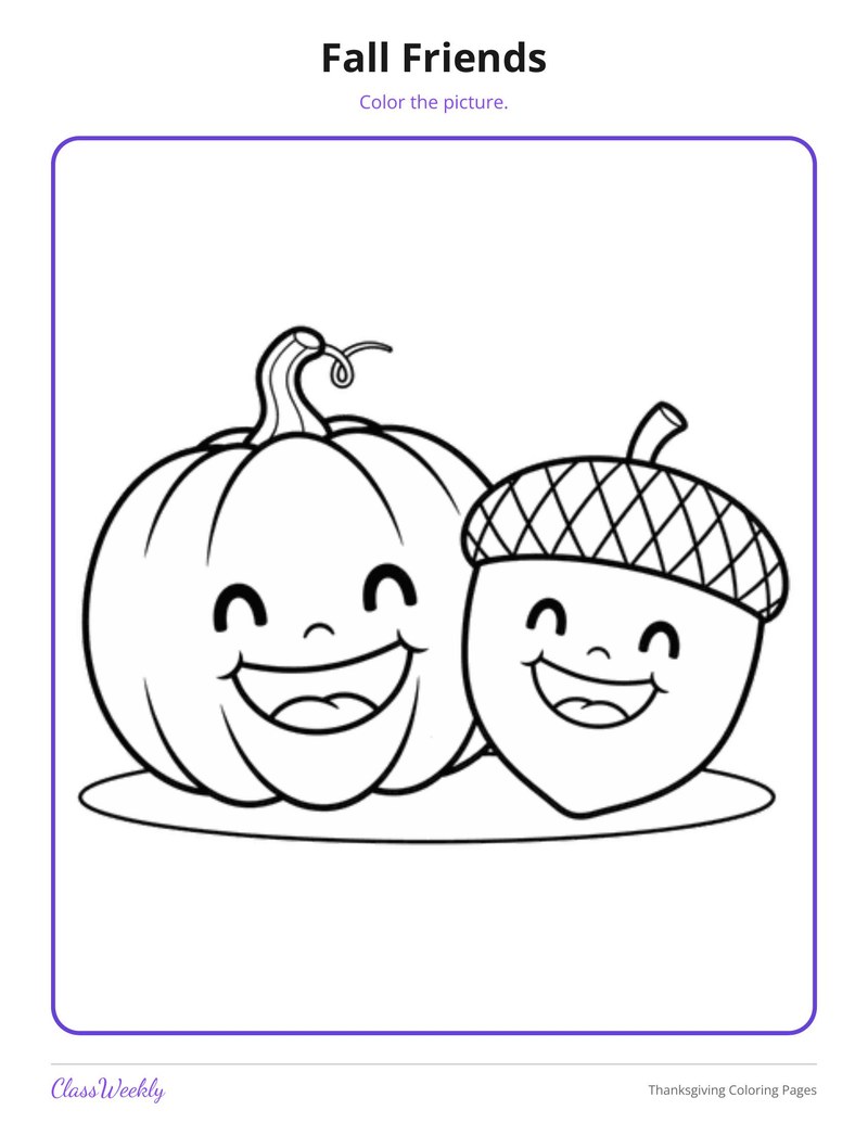 Thanksgiving Coloring Pages: Turkeys, Corn and Family Feast