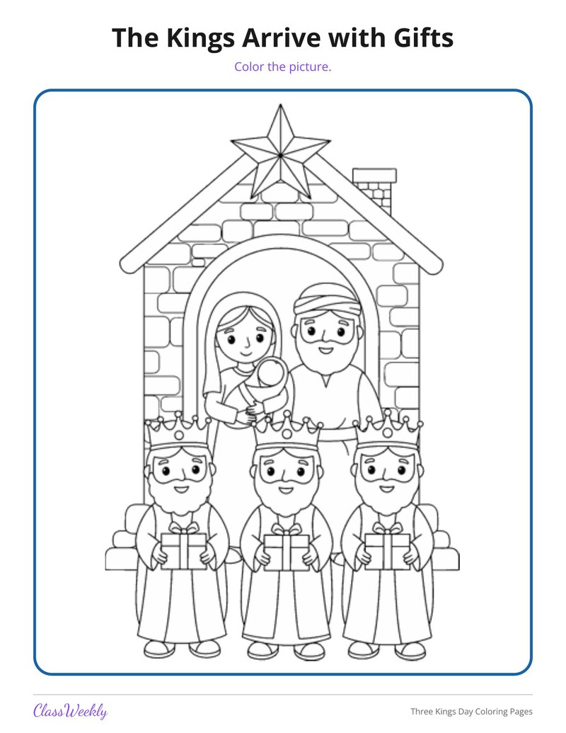 Three Kings Day Coloring Pages - Page 3