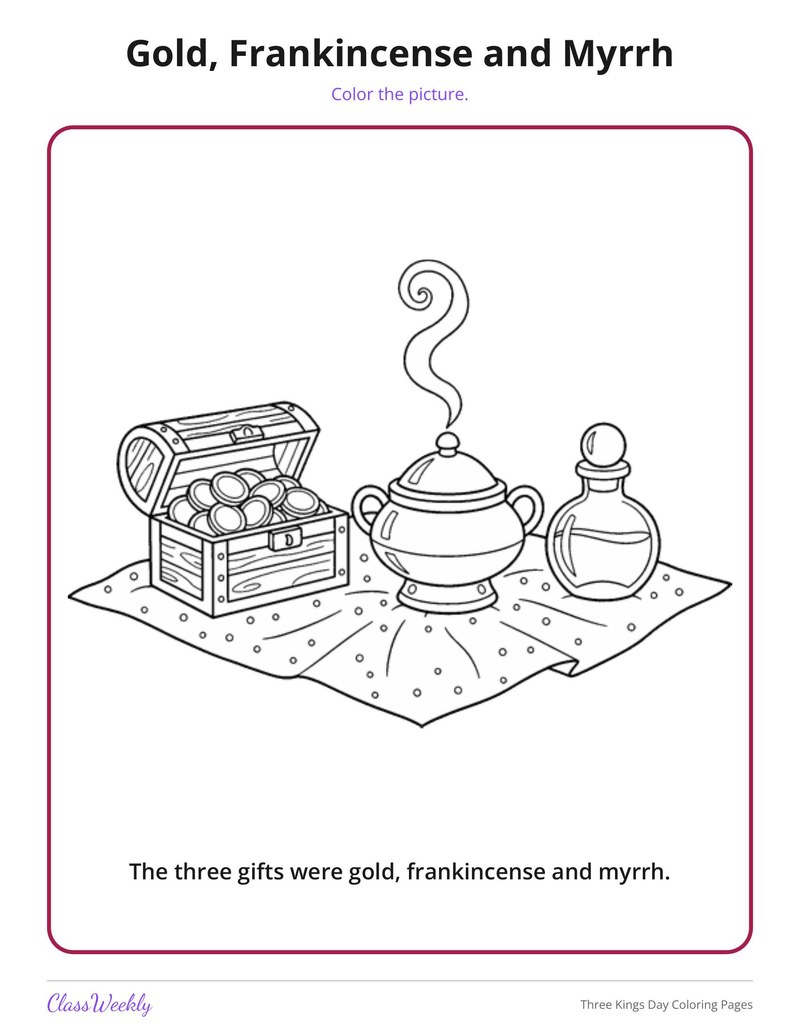 Three Kings Day Coloring Pages - Page 4