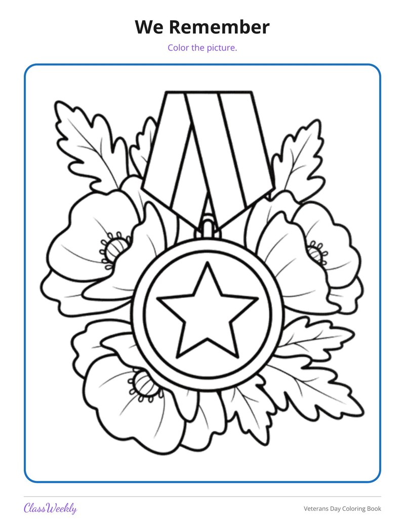 Veterans Day Coloring Book