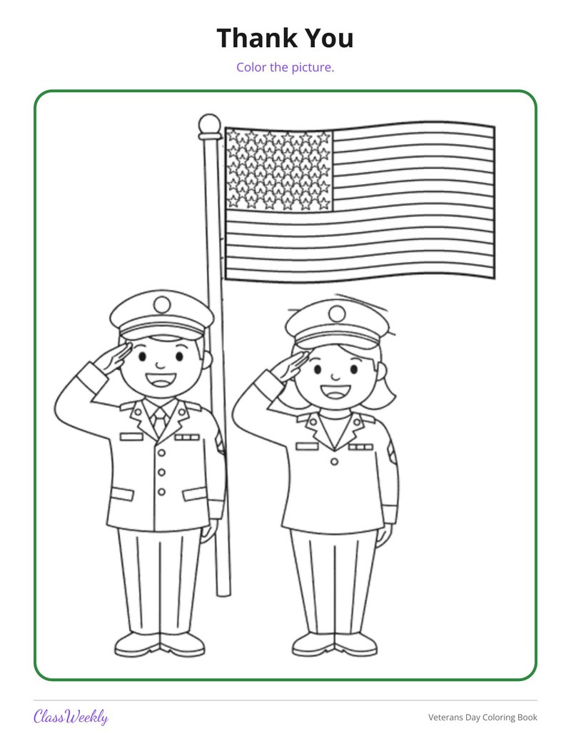 Veterans Day Coloring Book