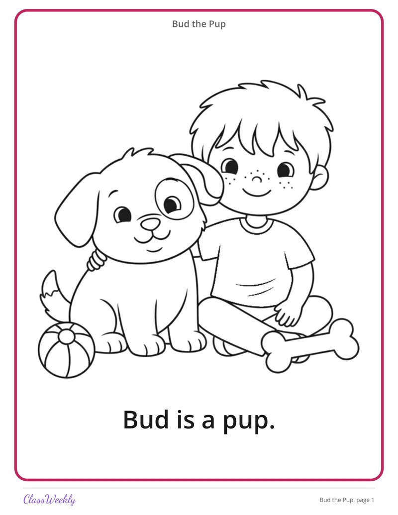 Bud the Pup: Short U Decodable Reader