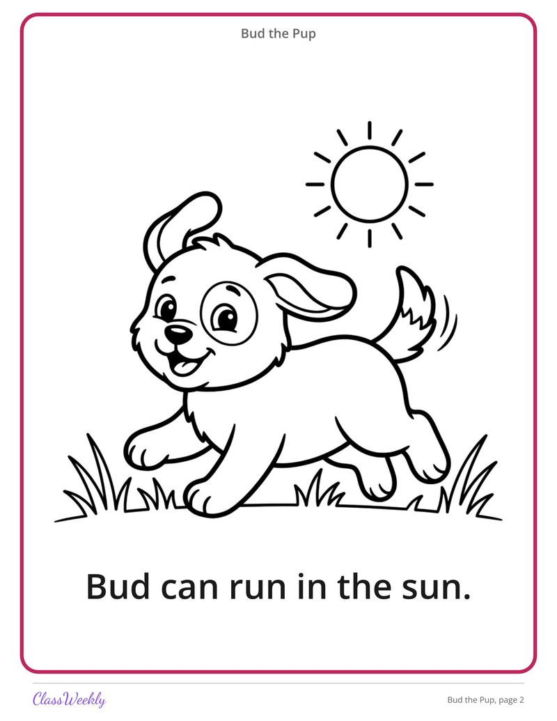 Bud the Pup: Short U Decodable Reader