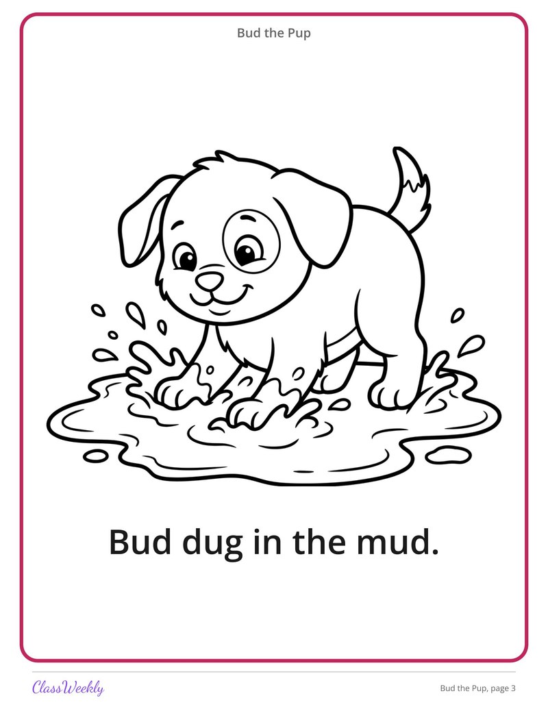Bud the Pup: Short U Decodable Reader