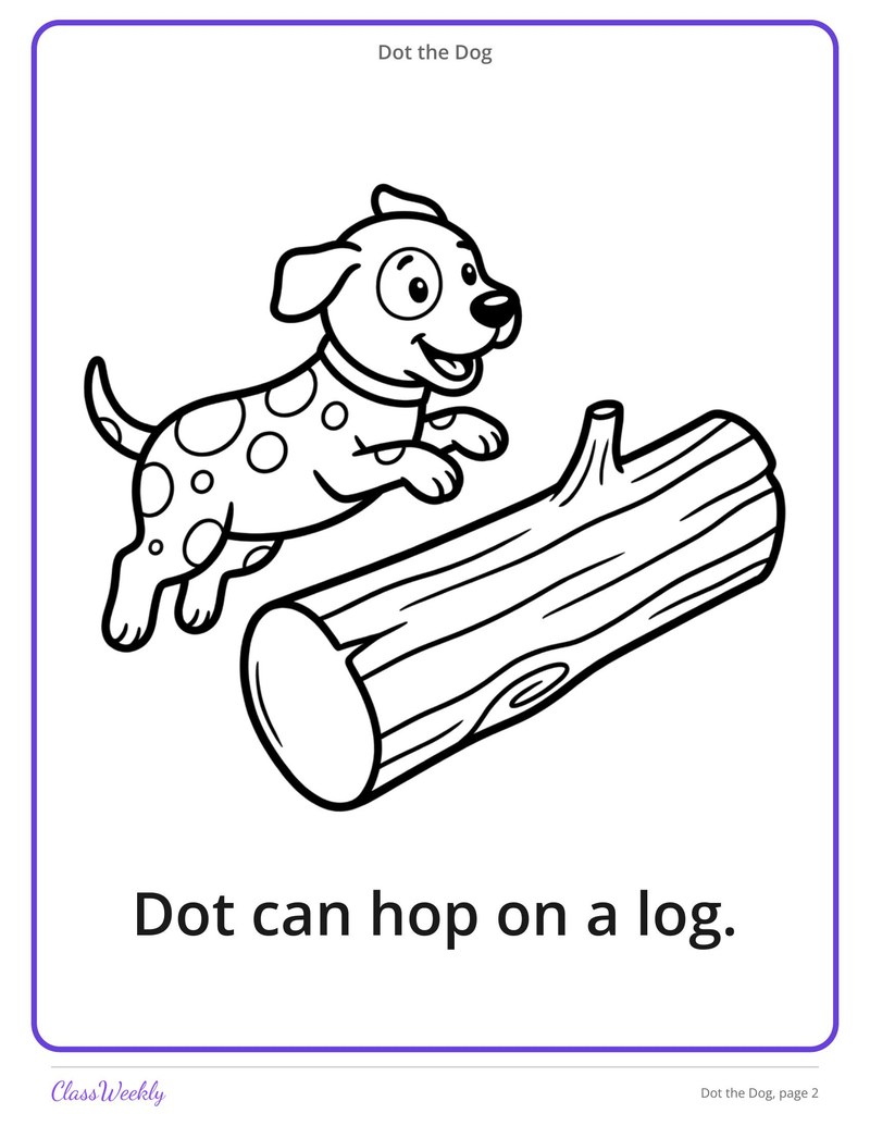 Dot the Dog: Short O Decodable Reader