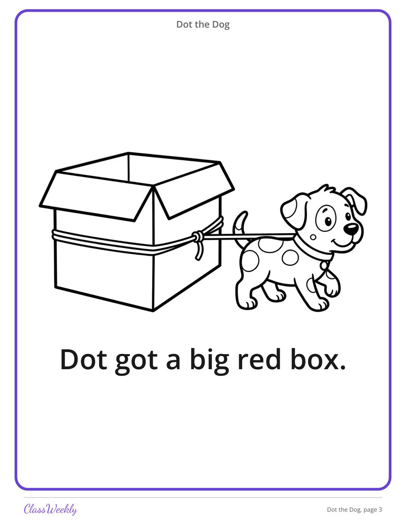 Dot the Dog: Short O Decodable Reader