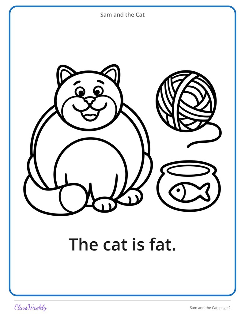 Sam and the Cat: Short A Decodable Reader