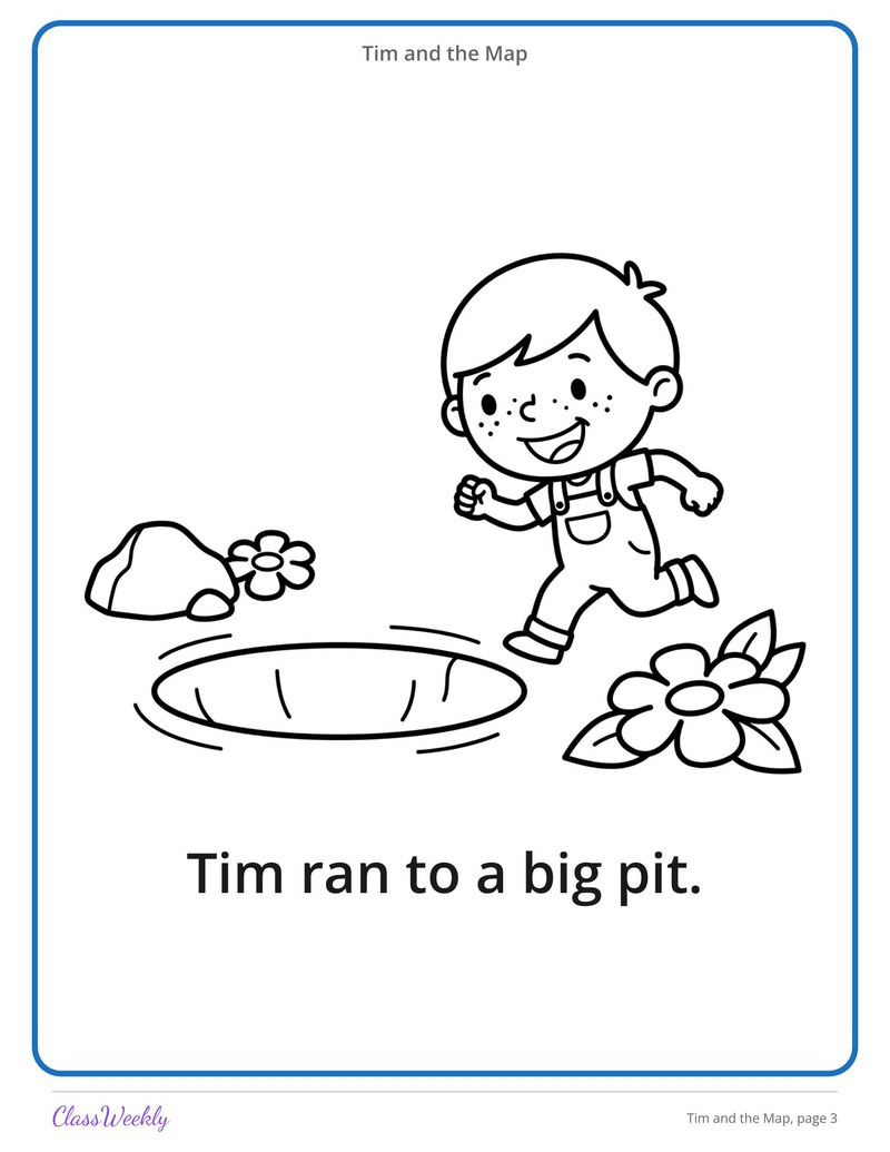 Tim and the Map: Short A and I Decodable Reader