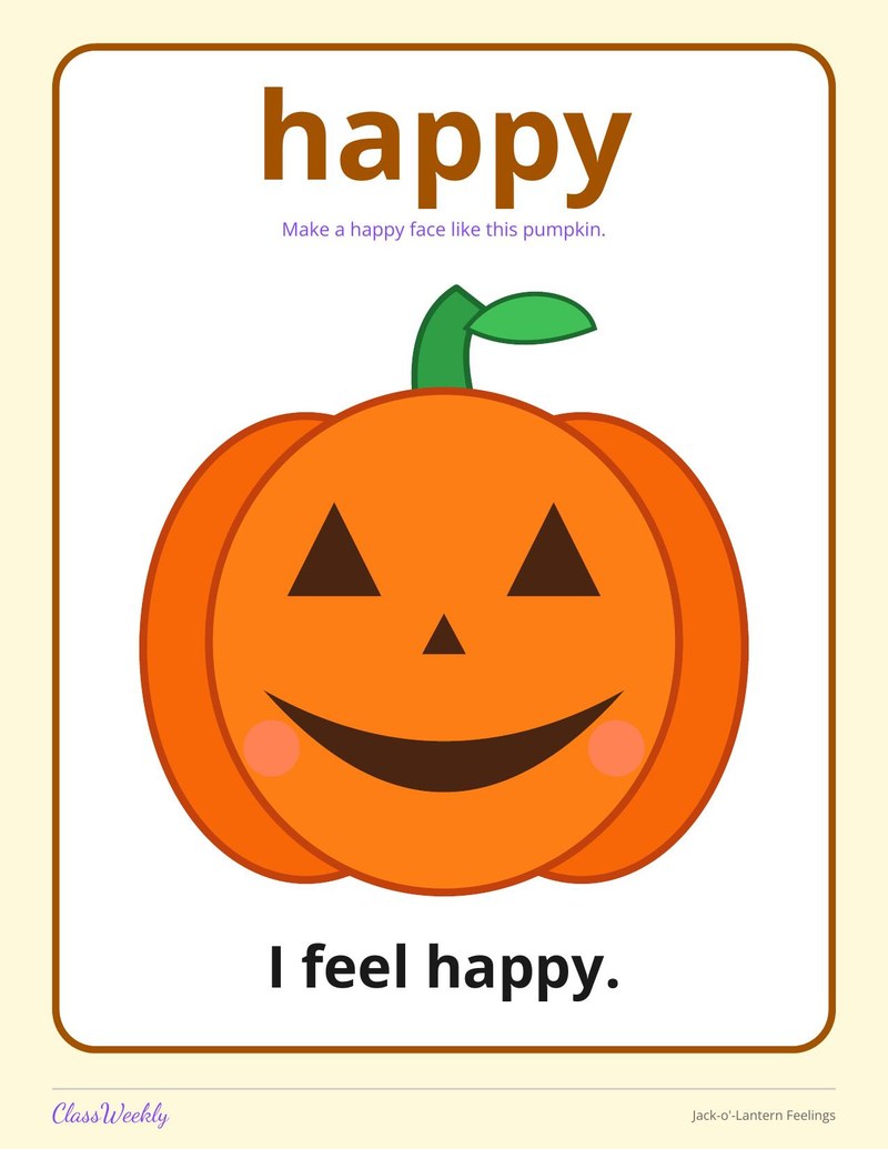 Jack-o'-Lantern Feelings Posters