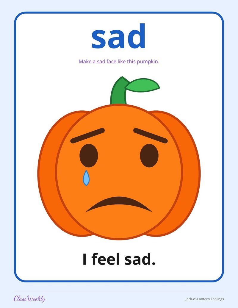 Jack-o'-Lantern Feelings Posters